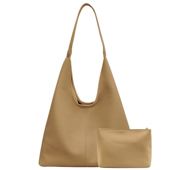 Slouchy Hobo Bags Tote Bag Retro Vegan Leather Shoulder Bag Large :3 - Picture 1 of 6